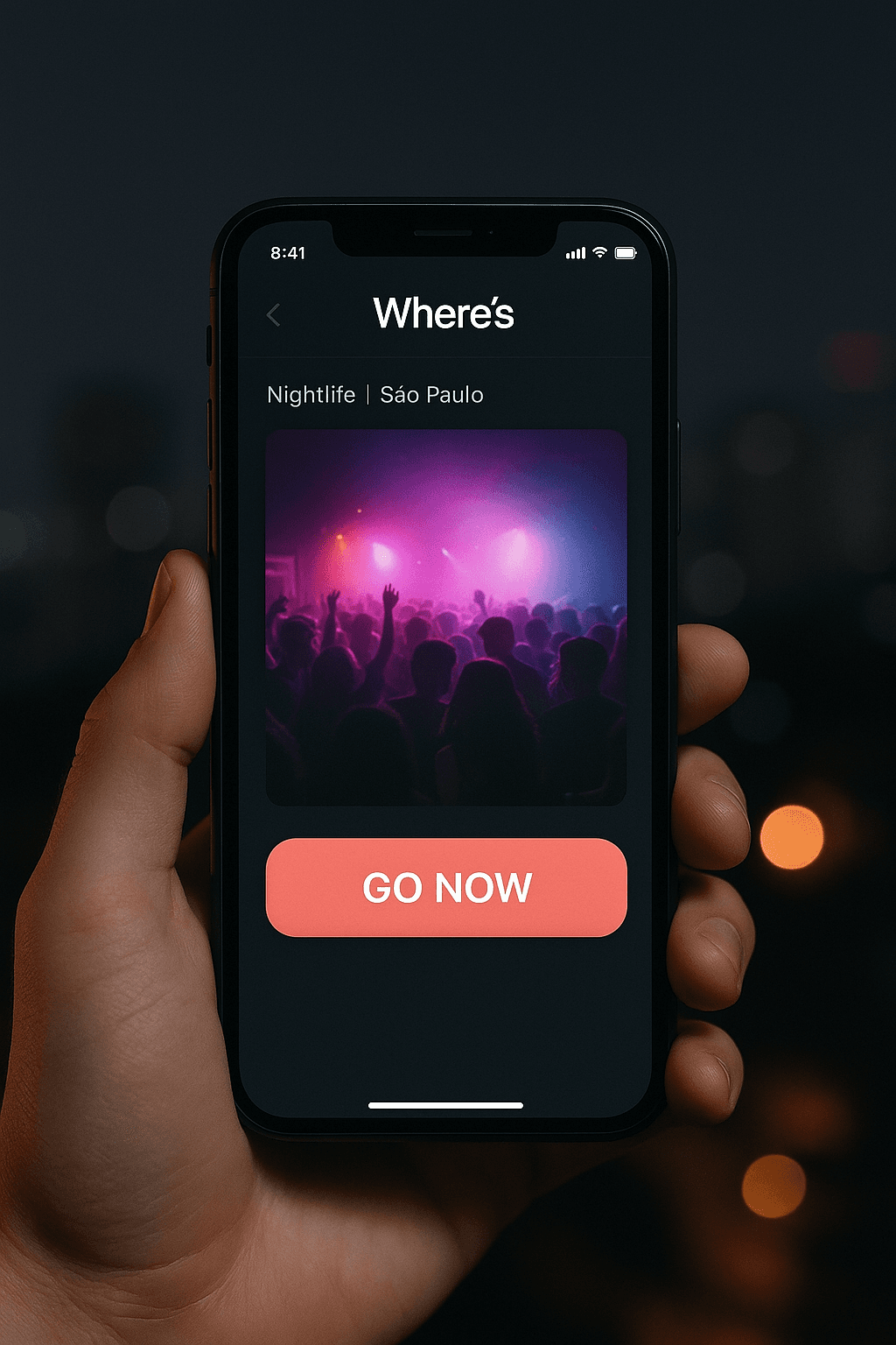 Fast decision mobile app at night